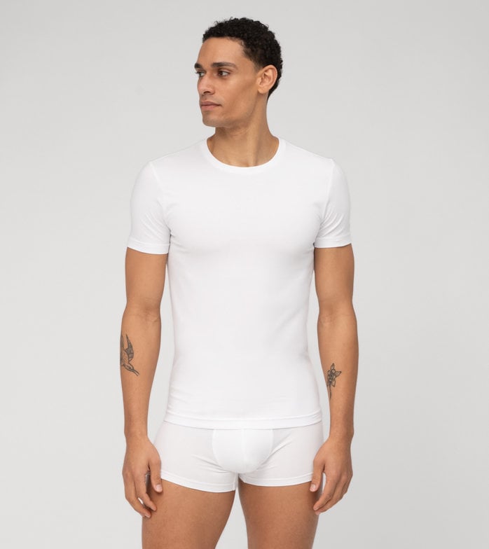 Level Five T-Shirt de dessous, body fit, Blanc