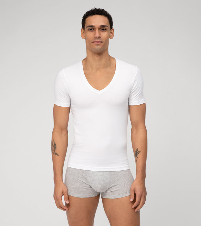 Level Five T-Shirt de dessous, body fit, Blanc