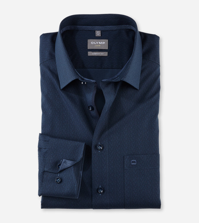 Luxor, Business shirt, comfort fit, New Kent, Midnight Blue