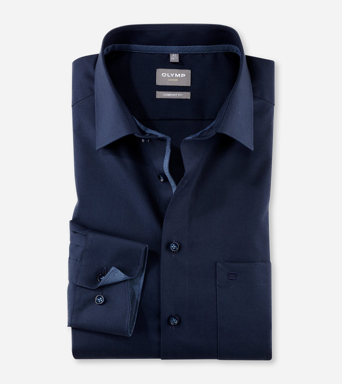 Luxor, Business shirt, comfort fit, New Kent, Cobalt
