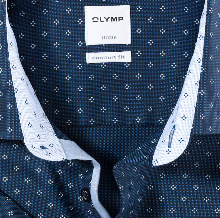 OLYMP Luxor, comfort fit, Businesshemd, New Kent, Marine