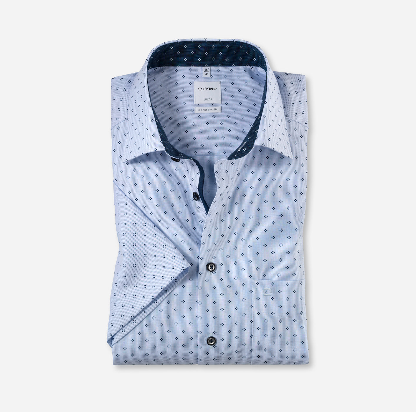 OLYMP Luxor, comfort fit, Business shirt, New Kent, Bleu Roi