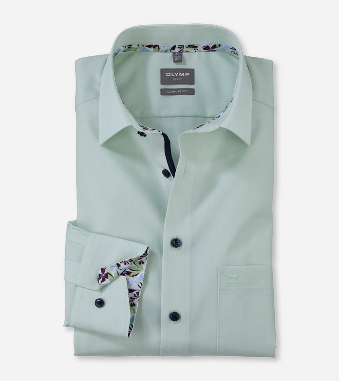 Luxor, Business shirt, comfort fit, New Kent, Lime Green