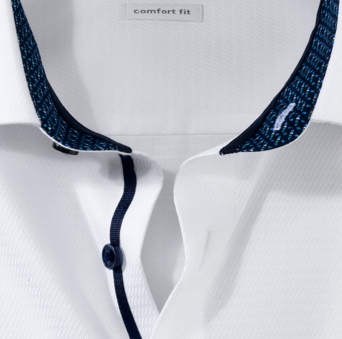 OLYMP Luxor, comfort fit, Business shirt, Global Kent, Blanc