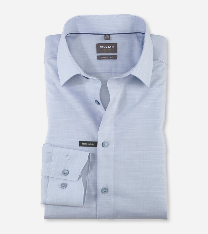 Luxor, Business shirt, comfort fit, New Kent, Smoke Blue