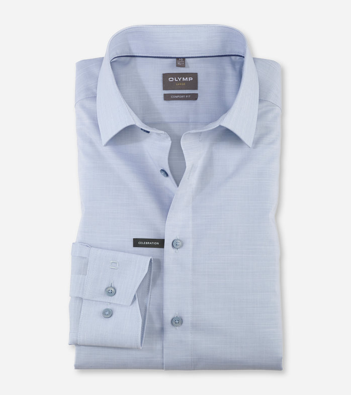 Luxor, Chemise d'affaires, comfort fit, New Kent, Bleu Fumé