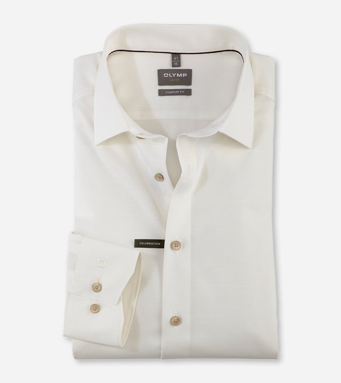 Luxor, Business shirt, comfort fit, New Kent, Light Beige