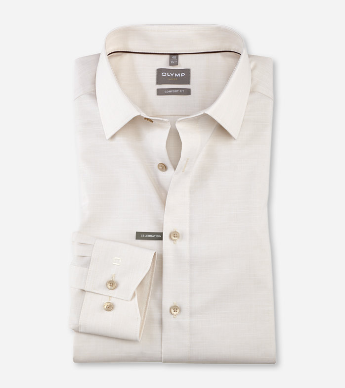 Luxor, Business shirt, comfort fit, New Kent, Natural