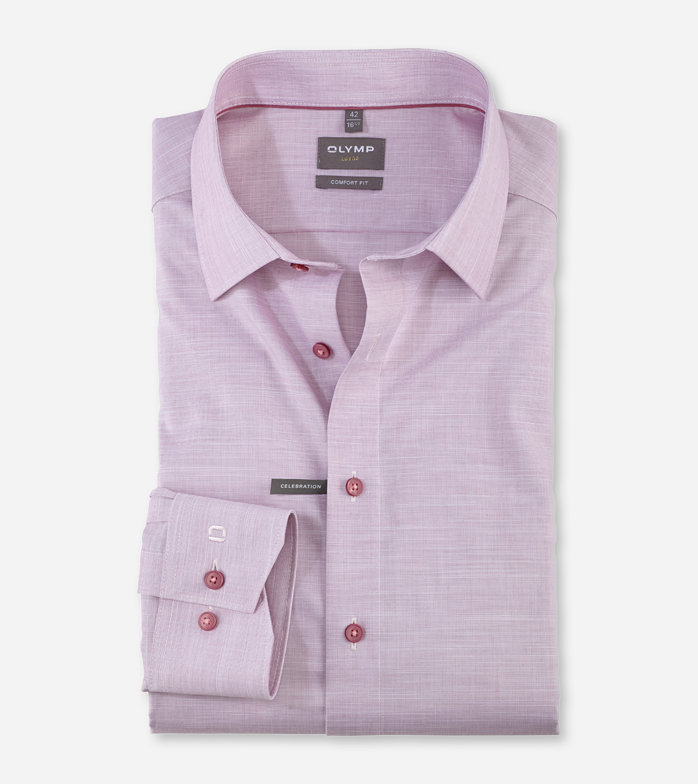 Luxor, Business shirt, comfort fit, New Kent, Mauve
