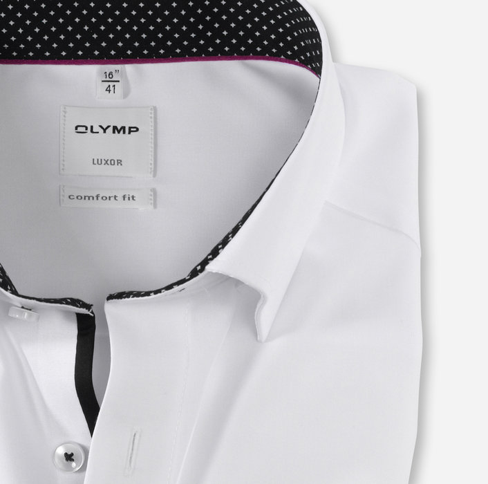 OLYMP Luxor, comfort fit, Businesshemd, Under-Button-down, Schwarz