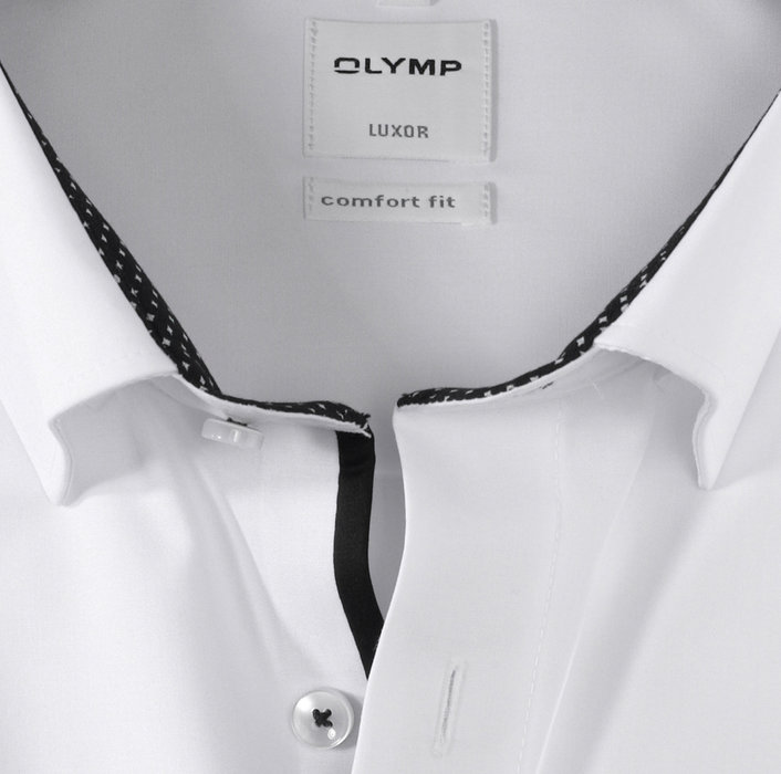 OLYMP Luxor, comfort fit, Businesshemd, Under-Button-down, Schwarz