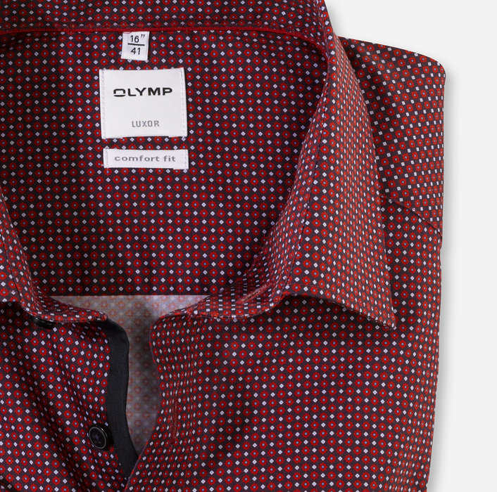 OLYMP Luxor, comfort fit, Business shirt, New Kent, Rouge