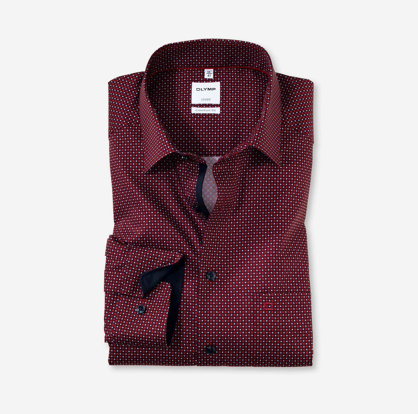 OLYMP Luxor, comfort fit, Business shirt, New Kent, Rouge