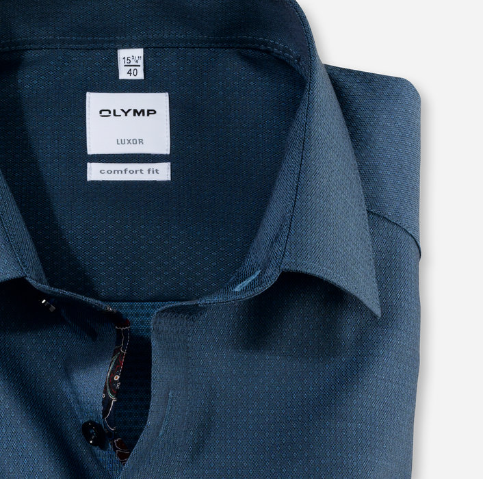 OLYMP Luxor, comfort fit, Business shirt, New Kent, Marine