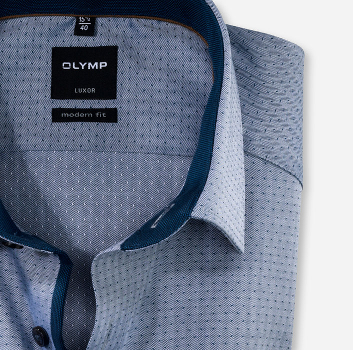 OLYMP Luxor, modern fit, Business shirt, New Kent, Marine