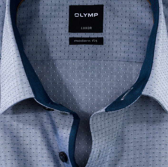 OLYMP Luxor, modern fit, Business shirt, New Kent, Marine