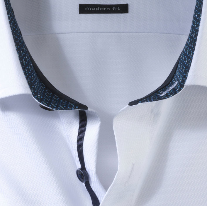 OLYMP Luxor, modern fit, Business shirt, Global Kent, Blanc