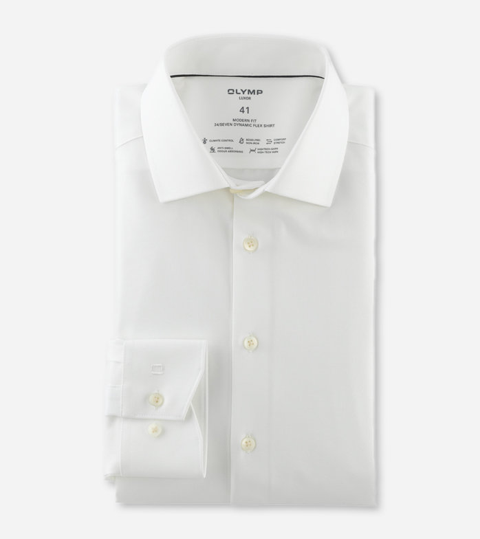 Luxor 24/Seven, Business shirt, modern fit, Global Kent, Light Beige