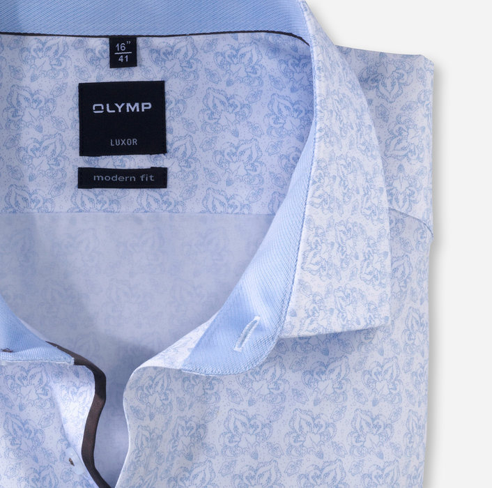 OLYMP Luxor, modern fit, Businesshemd, Global Kent, Bleu