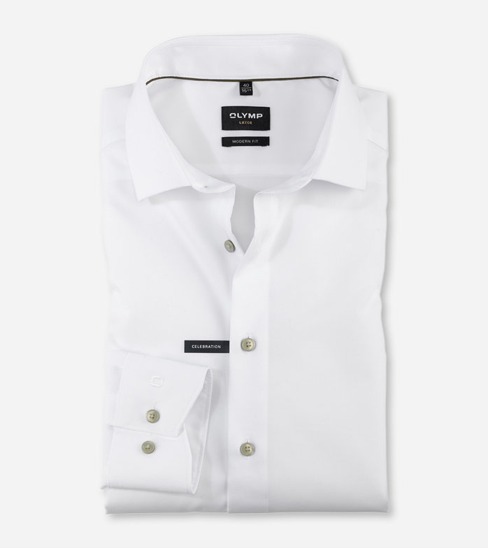Luxor, Business shirt, modern fit, Global Kent, Putty