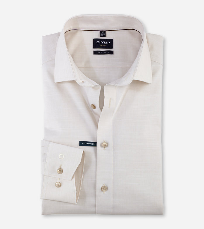 Luxor, Business shirt, modern fit, Global Kent, Natural