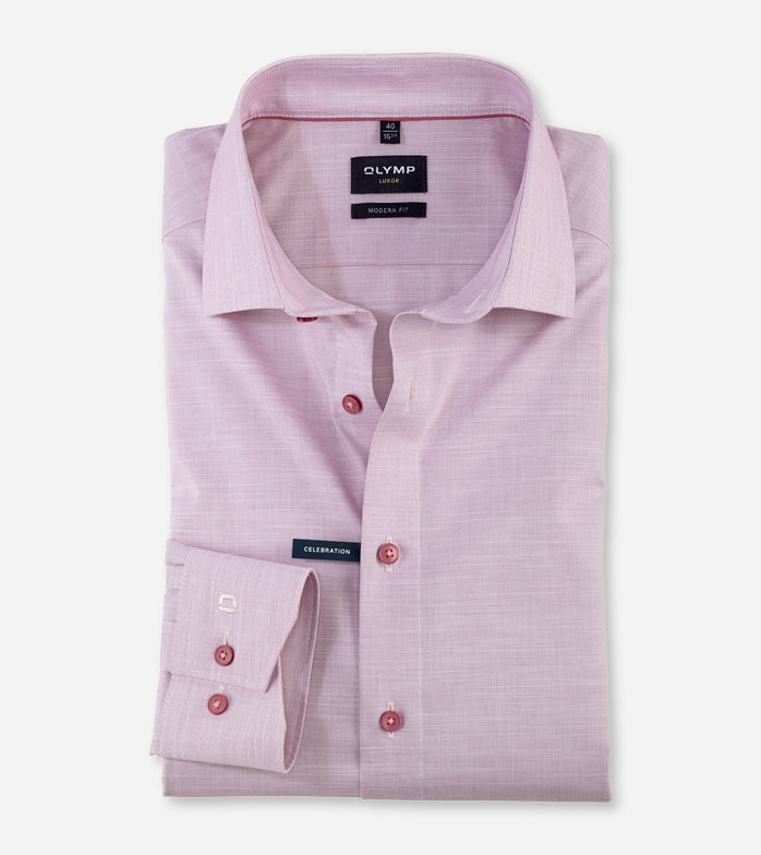 Luxor, Business shirt, modern fit, Global Kent, Mauve