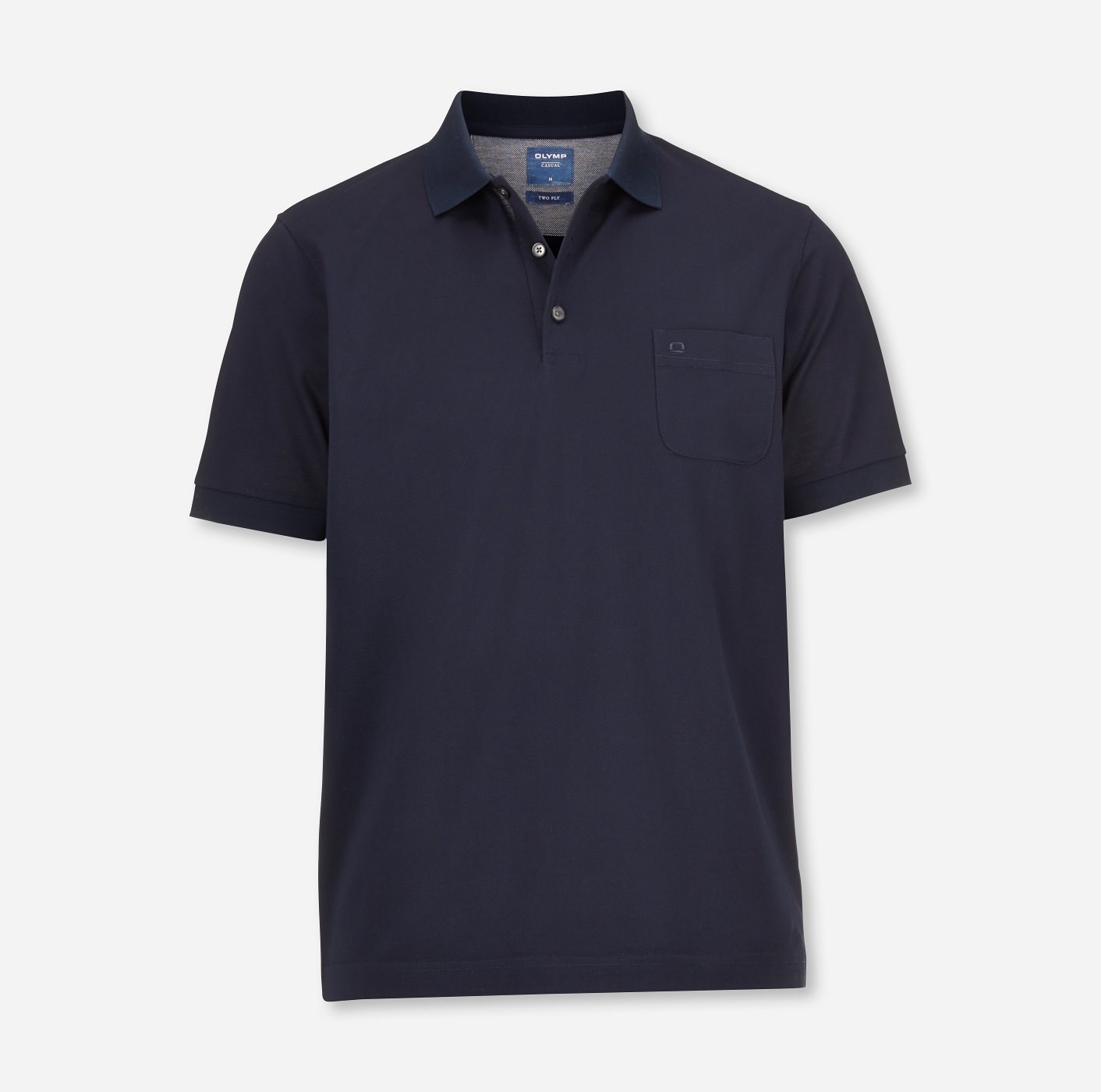 Casual , Col Polo, modern fit, Bleu Nuit