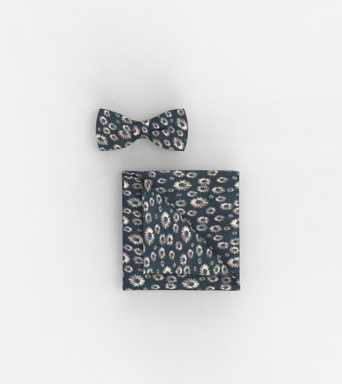 Bow tie / pocket square set, Lime Green