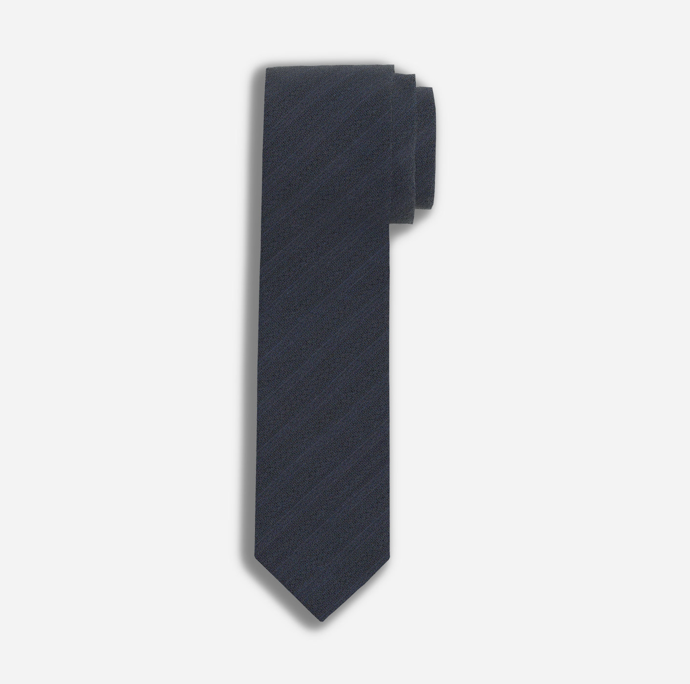OLYMP Krawatte, slim 6,5 cm | Marine - 1706211801 | Breite Krawatten