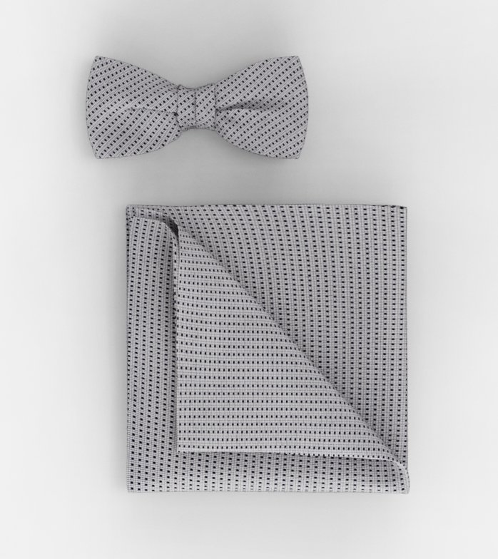 Bow tie / pocket square set, Marine