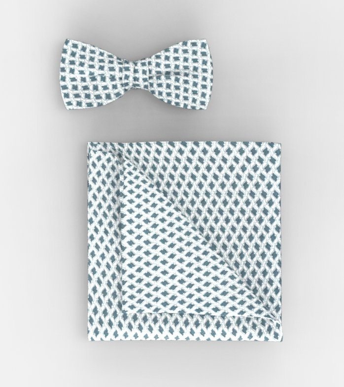 Bow tie / pocket square set, Mint