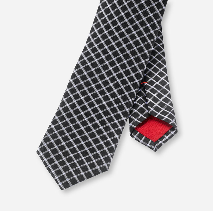 OLYMP Krawatte, slim 6 cm | Schwarz - 1714216801
