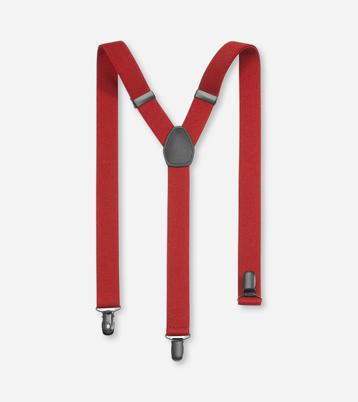 Suspenders, Y-Shape, Red