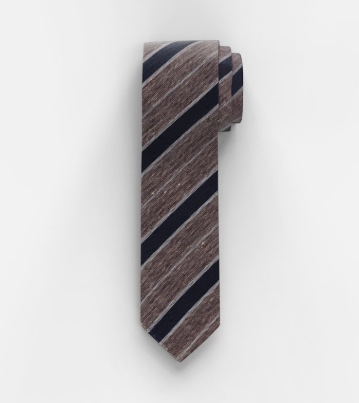 Cravate, slim 6,5 cm, Taupe
