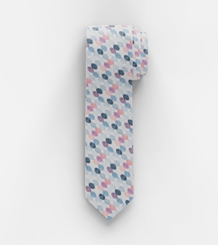 Krawatte, slim 6,5 cm, Koralle