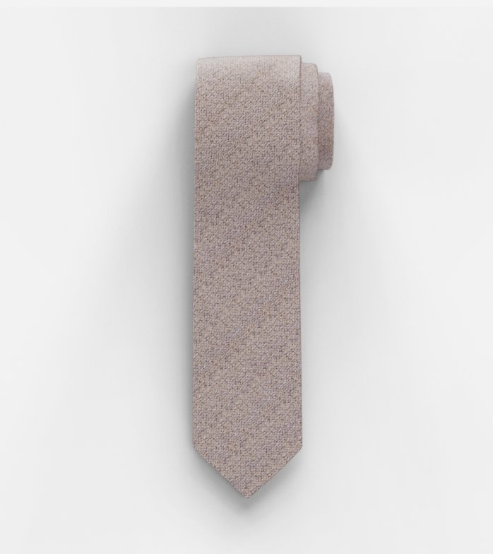 Tie, slim 6,5 cm, Brown