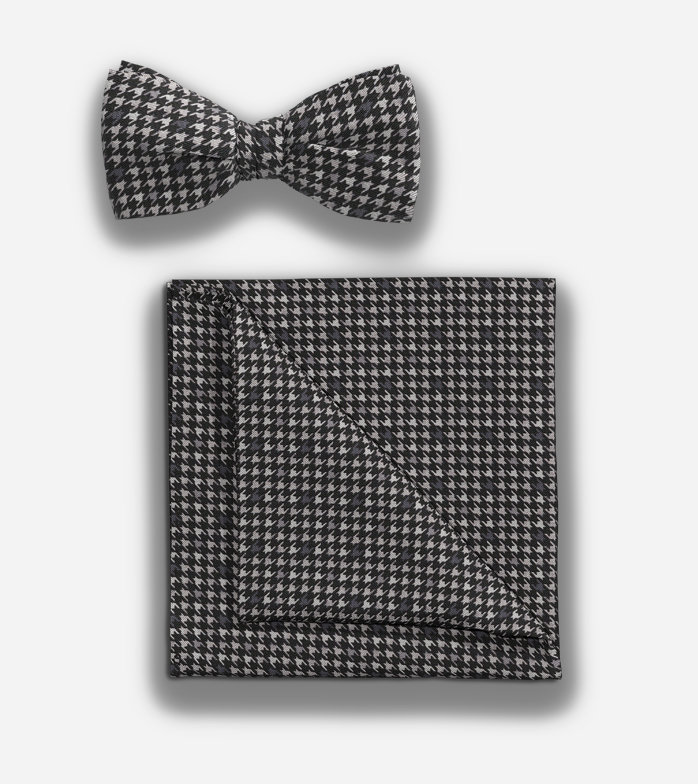 Bow tie / pocket square set, Black