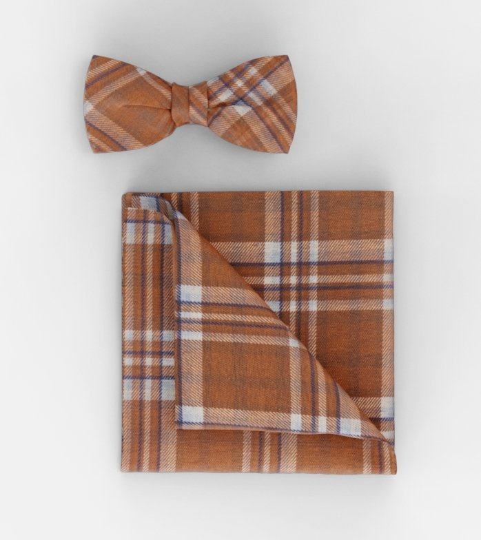 Bow tie / pocket square set, Sienna