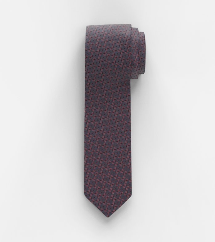 Krawatte, slim 6,5 cm, Rot