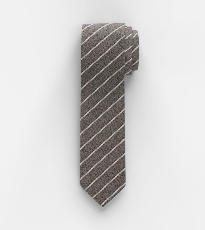 Tie, slim 6,5 cm, Natural