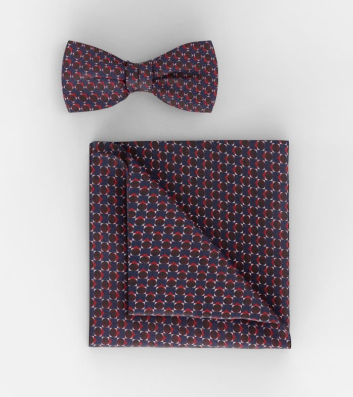 Bow tie / pocket square set, Red