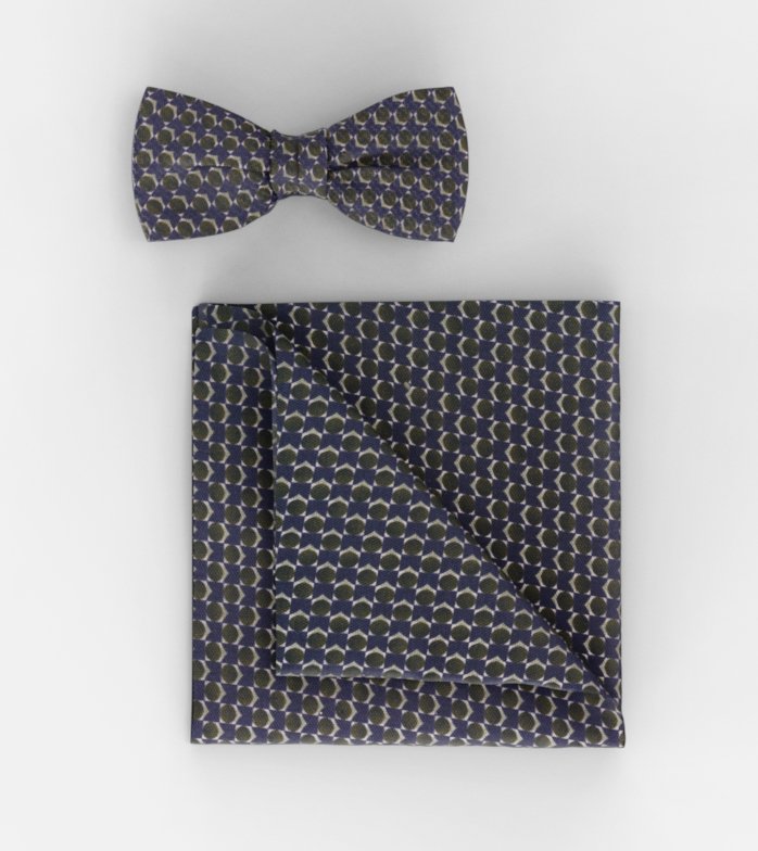 Bow tie / pocket square set, Green