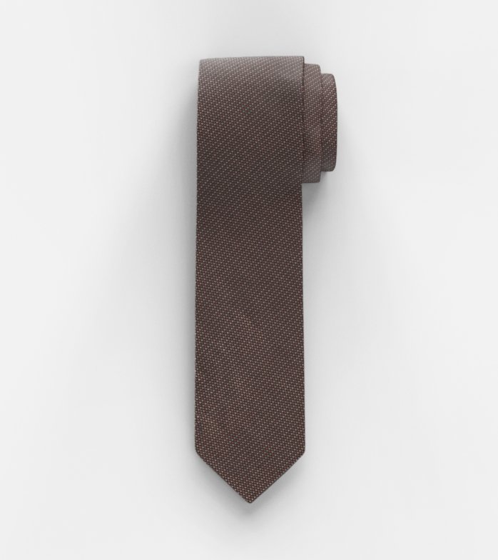Cravate, slim 6,5 cm, Terre De Sienne