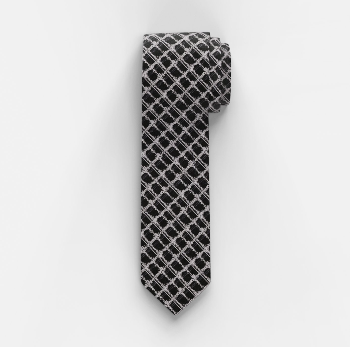 1759306801 OLYMP 6,5 slim Krawatte, | - Schwarz cm