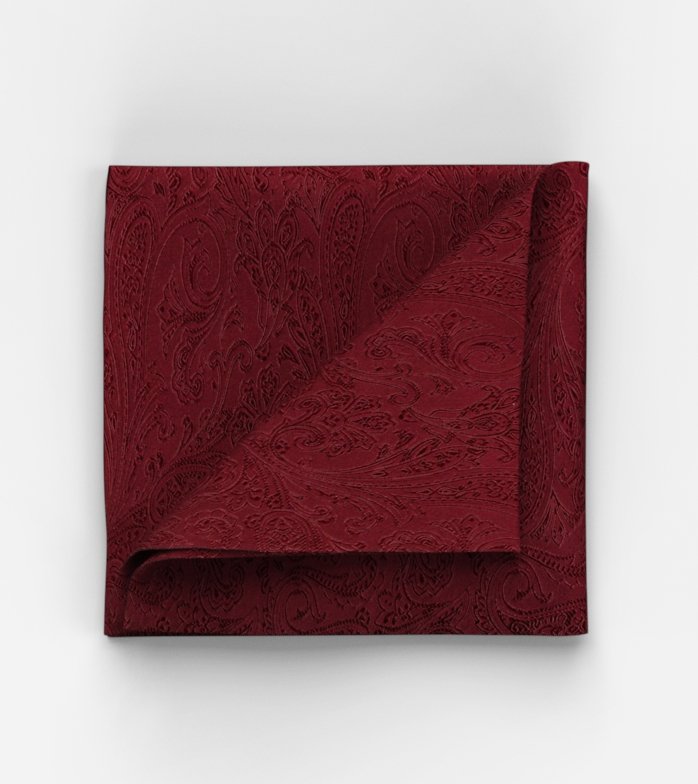 Pocket square, 33x33 cm, Dark Red