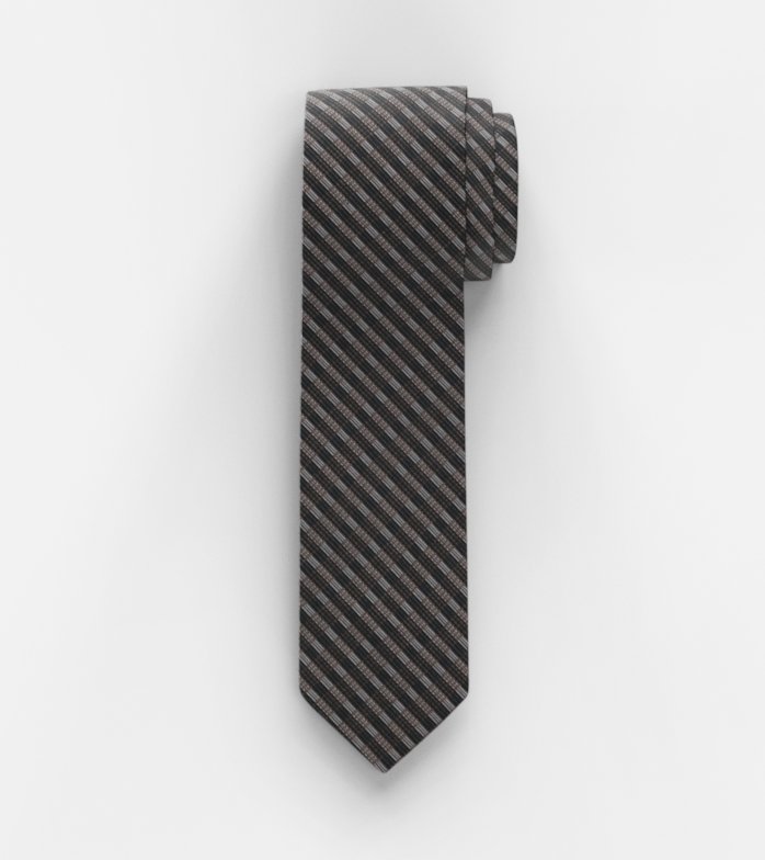 Krawatte, slim 6,5 cm, Braun