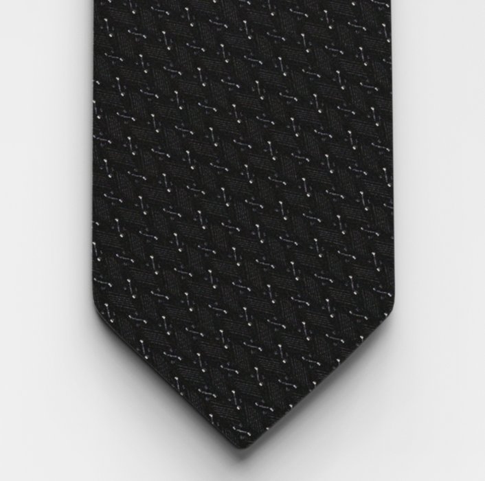 OLYMP Krawatte, slim 6,5 cm | Schwarz - 1772306801