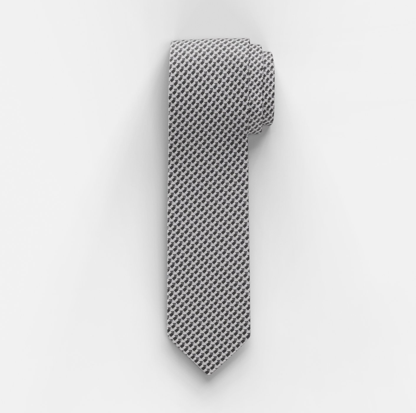 OLYMP Krawatte, slim 6,5 cm | Schwarz - 1773406801
