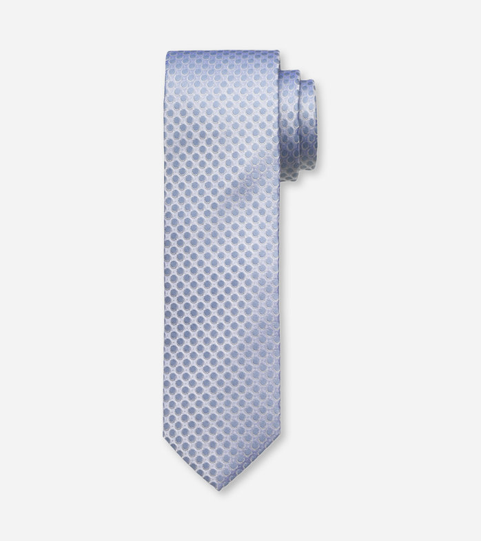Krawatte, slim 6,5 cm, Rauchblau