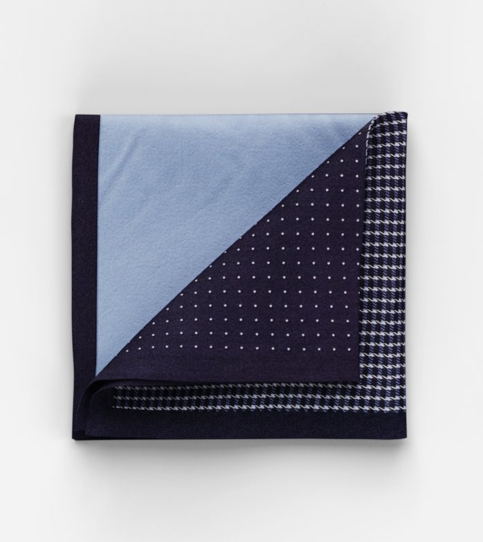 Pocket square, 33x33 cm, Marine